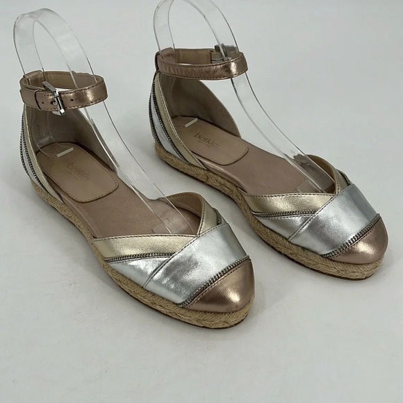 Botkier New York Hudson Metallic Ankle Strap Espadrilles - NWOB - Size 6 - Picture 1 of 11